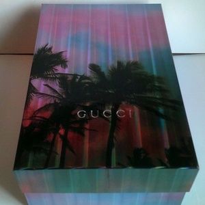 GUCCI Empty Neon Holographic Palm Trees Storage or Gift Box - Heavy Duty (Large)
